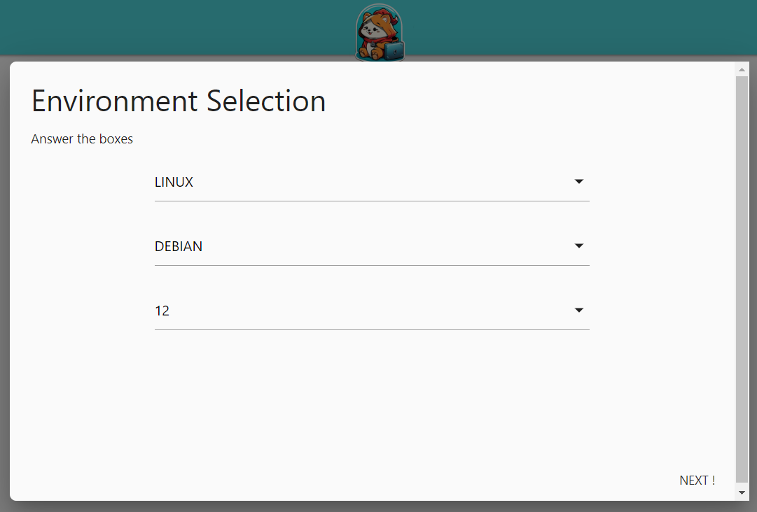 Environment Selection