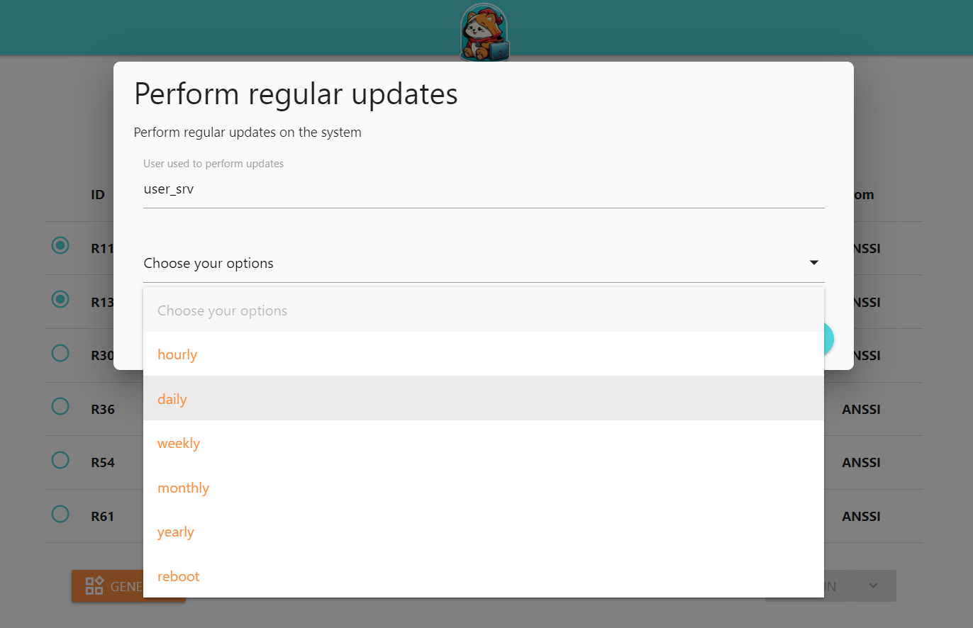 Action Selection With Input